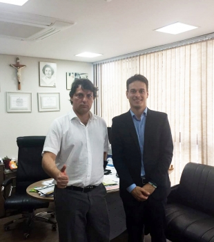 Deputado Anibelli Neto recebe a visita de representante da Secretaria Nacional da Juventude.