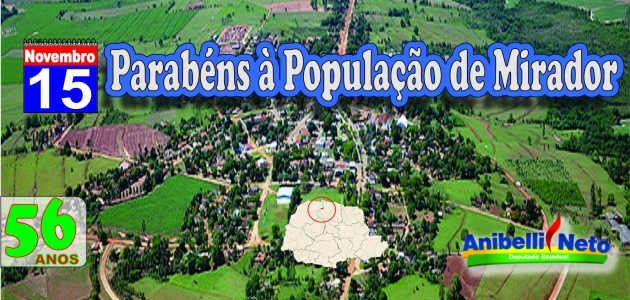 Parabéns à População de Mirador