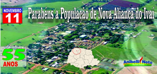 Parabéns Nova Aliança do Ivaí