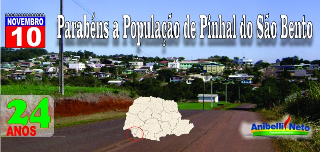 Parabéns Pinhal de São Bento