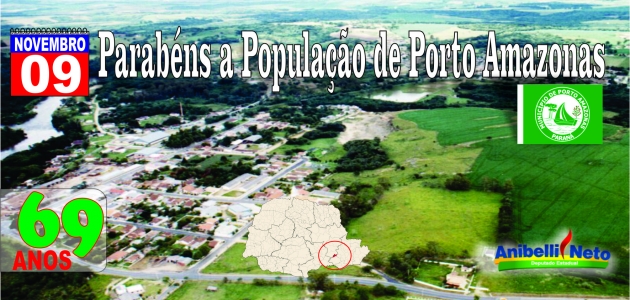 Parabéns Porto Amazonas