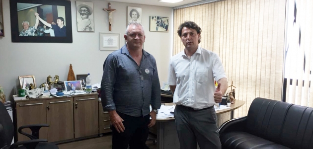 Visita do presidente do MDB de Santa Maria do Oeste.