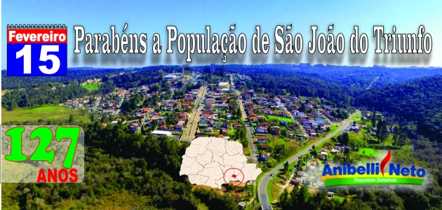 Parabéns a População de São João do Triunfo