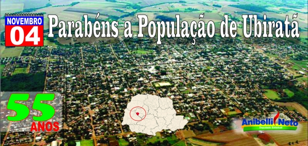 Parabéns Ubiratã