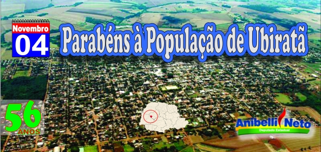 Parabéns à População de Ubiratã