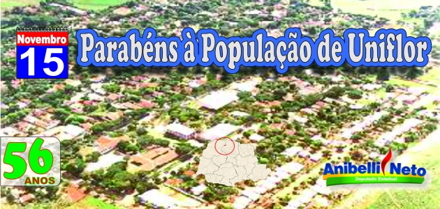 Parabéns à População de Uniflor
