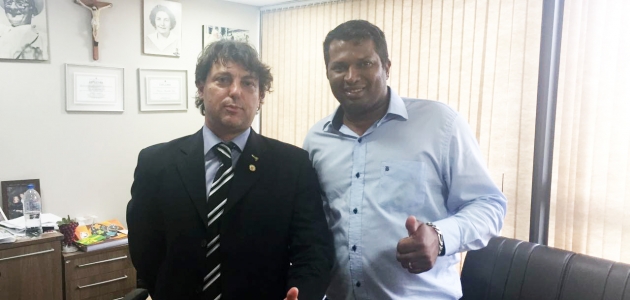 Vereador Xuxa do PMDB de Marialva visita Anibelli Neto